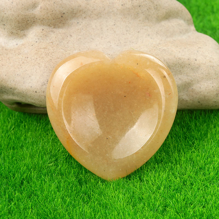 FREE Today: Natural Crystal Worry Stone Bulk Healing Crystals for Anxiety Relief - Yellow Aventurine - Heart - image 58