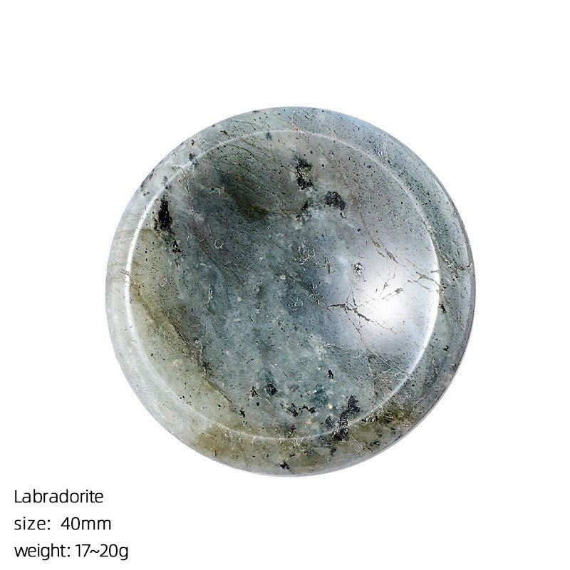 FREE Today: Natural Crystal Worry Stone Bulk Healing Crystals for Anxiety Relief - Labradorite - Round - image 89