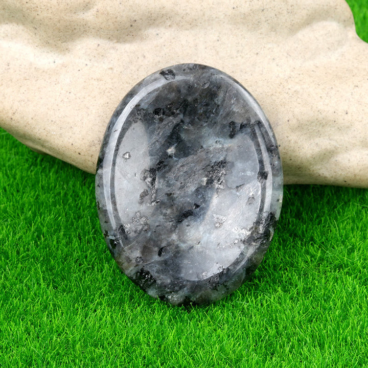 FREE Today: Natural Crystal Worry Stone Bulk Healing Crystals for Anxiety Relief - Black Amphibole - Oval - image 97