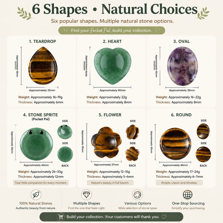 FREE Today: Natural Crystal Worry Stone Bulk Healing Crystals for Anxiety Relief - image 106
