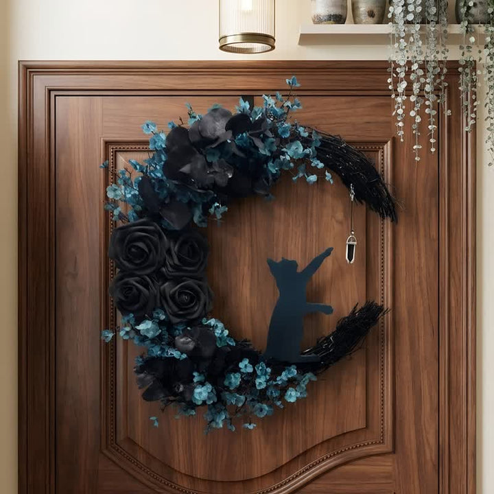 Olivenorma Straw Foam Silk Flower Mystical Protection Symbol Door Decoration - image 2