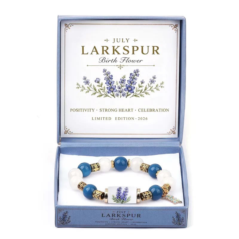 FREE Today: Handmade Bohemian Natural Stone Birth Flower Beaded Bracelet for Women - image 12