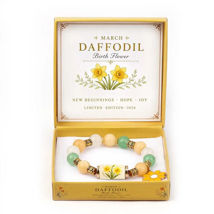 FREE Today: Handmade Bohemian Natural Stone Birth Flower Beaded Bracelet for Women - image 6