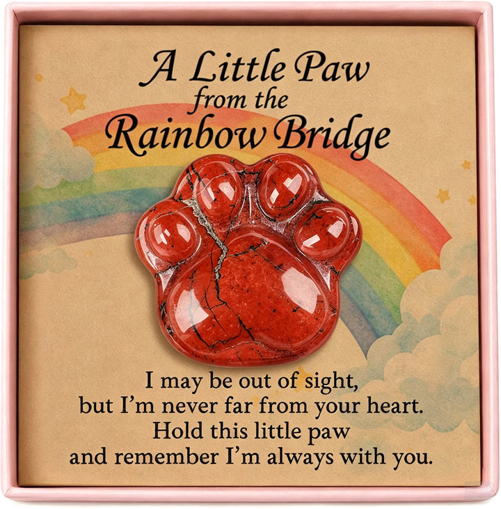 FREE Today: Healing Crystal Dog Cat Paw Memorial Gift-Rainbow Bridge Pet Loss Keepsake with Sympathy Card Bereavement Gift - image 32