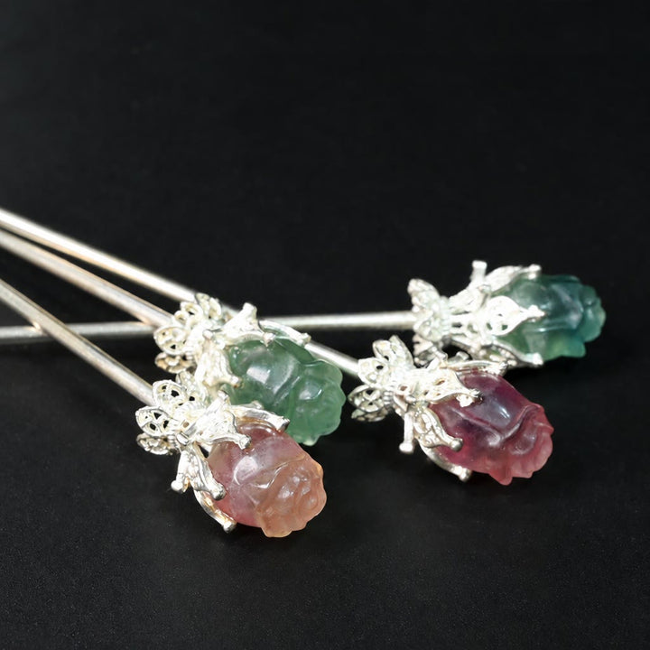 FREE Today: Natural Fluorite Crystal Hair Wand for Manifestation Hairpin - image 6