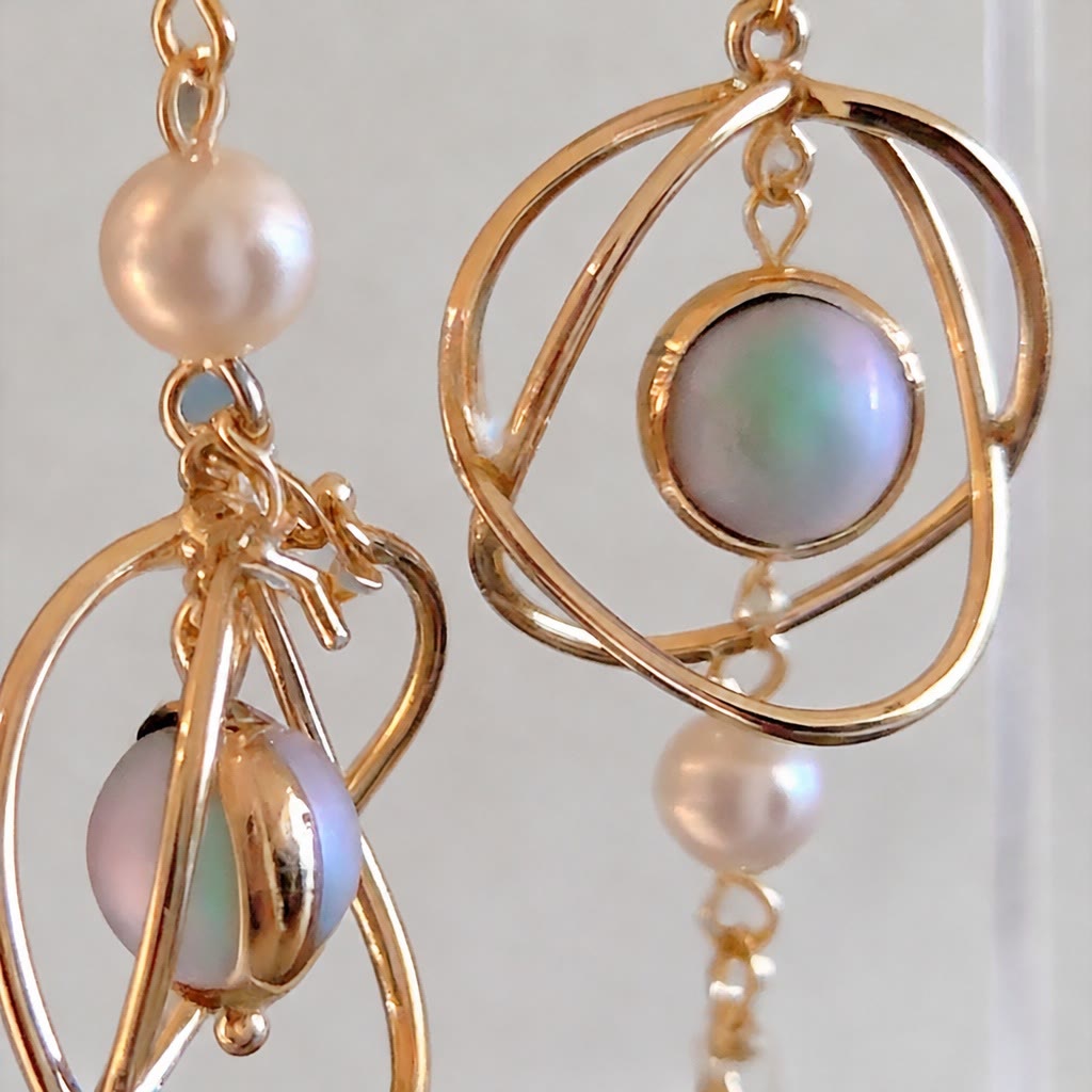 FREE Today: Celestial Planet Universe Asymmetric Solar System Planet Earrings - image 4