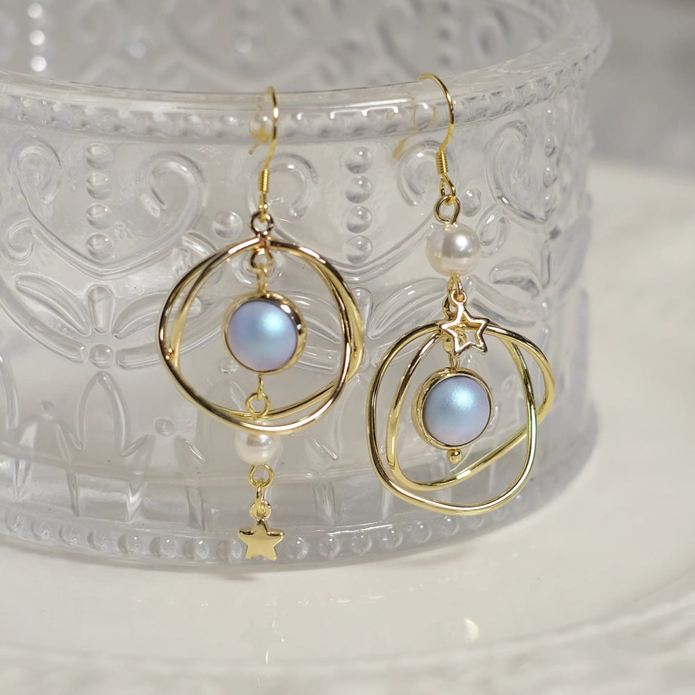 FREE Today: Celestial Planet Universe Asymmetric Solar System Planet Earrings - Earrings 1 - image 1