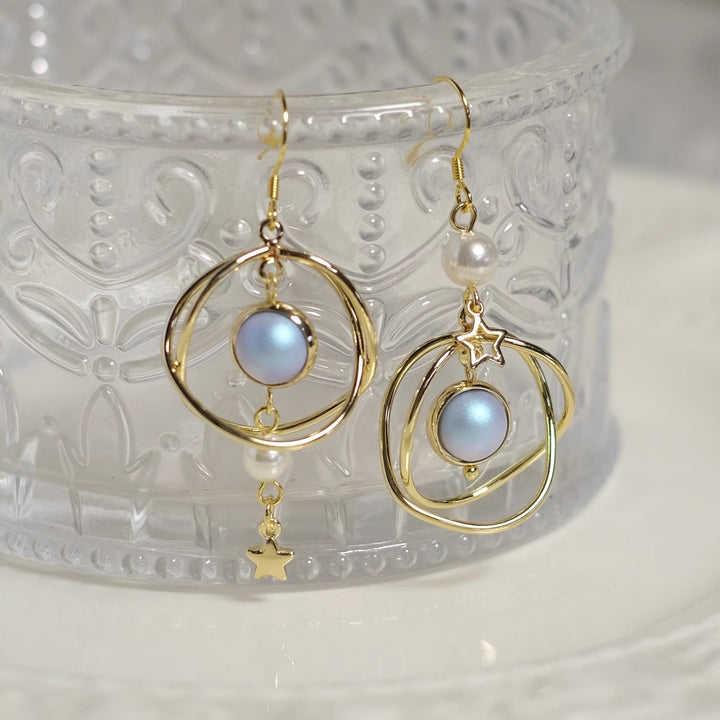 FREE Today: Celestial Planet Universe Asymmetric Solar System Planet Earrings - Earrings 1 - image 1