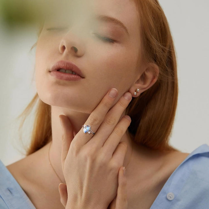 FREE Today: Marquise Cut Moonstone Protection Ring For New Beginning - image 5