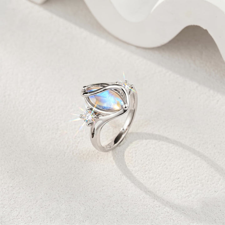FREE Today: Marquise Cut Moonstone Protection Ring For New Beginning - image 6
