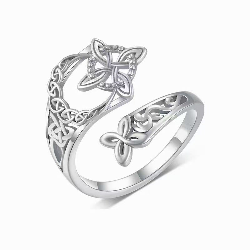 FREE Today: Celtic Witch Knot Protection Ring - Silver - image 1