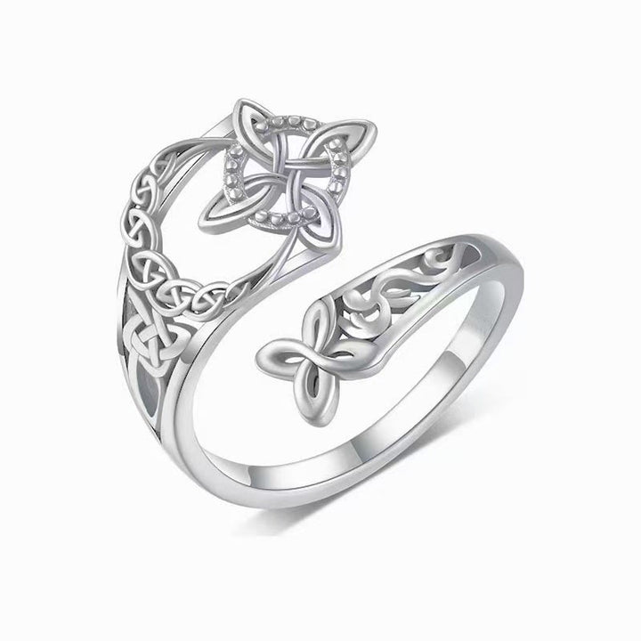 FREE Today: Celtic Witch Knot Protection Ring - Silver - image 1