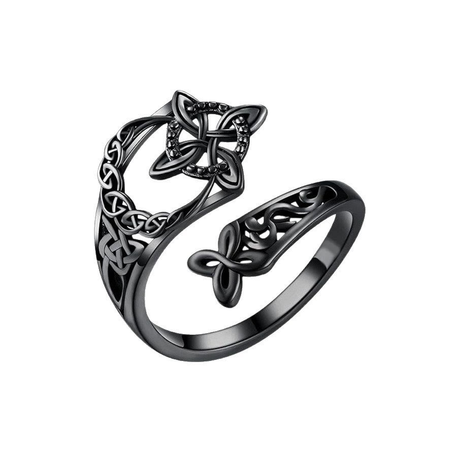 FREE Today: Celtic Witch Knot Protection Ring - Black - image 10