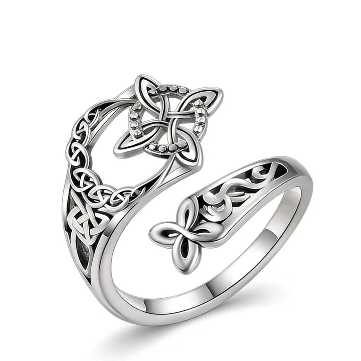 FREE Today: Celtic Witch Knot Protection Ring - Antique Silver - image 6