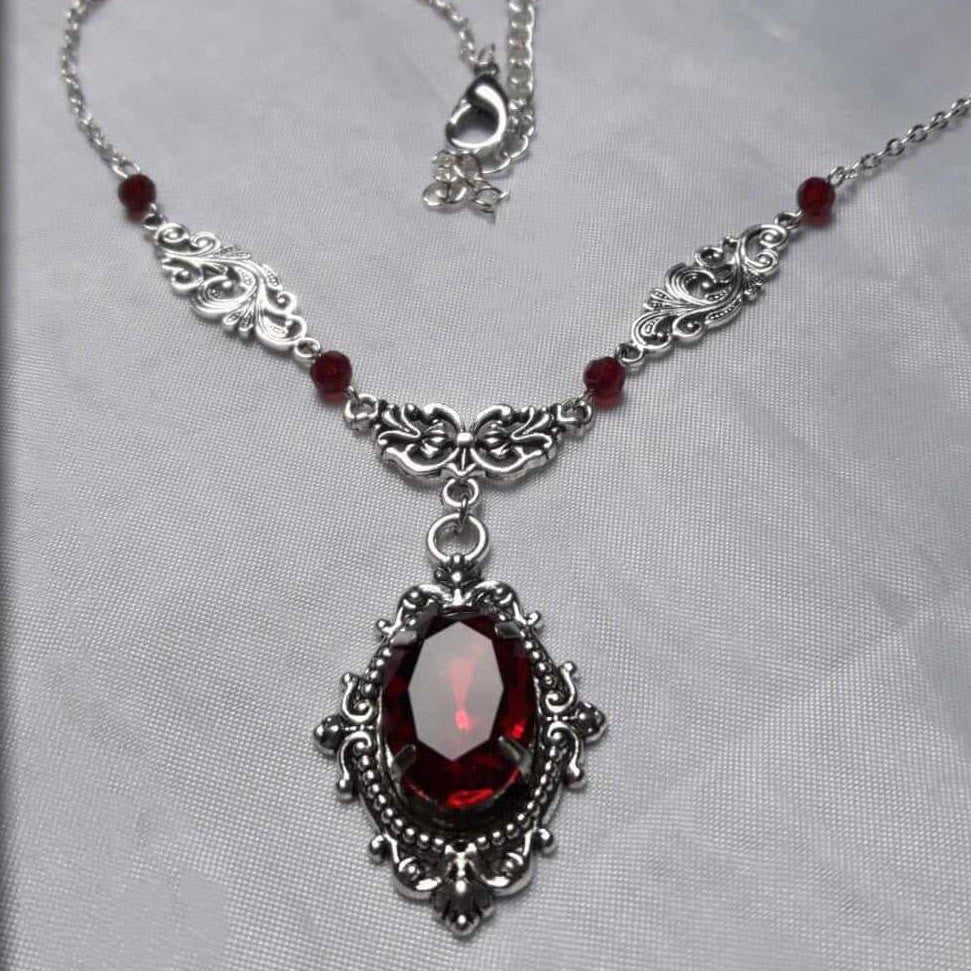 FREE Today: Victorian Gothic Rose Choker Antique Silver Filigree Witch Vampire Necklace - image 4