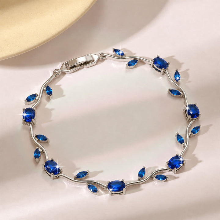 FREE Today: Romantic Tulip Bracelet Multicolor Floral Crystal - Royal Blue - Silver Color - image 57