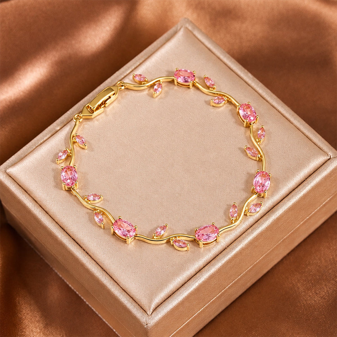 FREE Today: Romantic Tulip Bracelet Multicolor Floral Crystal - image 3