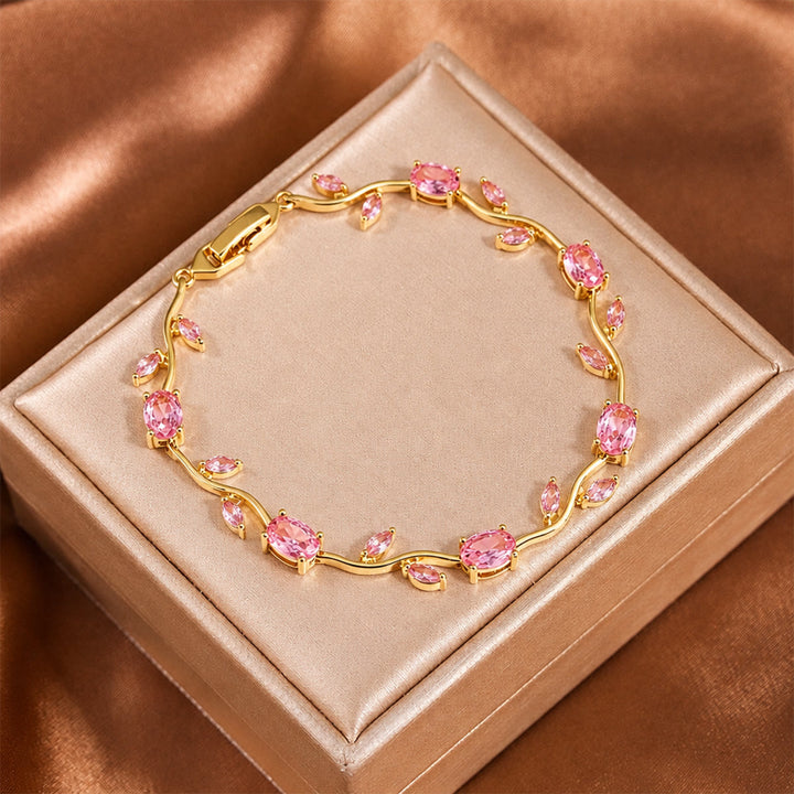 FREE Today: Romantic Tulip Bracelet Multicolor Floral Crystal - image 3