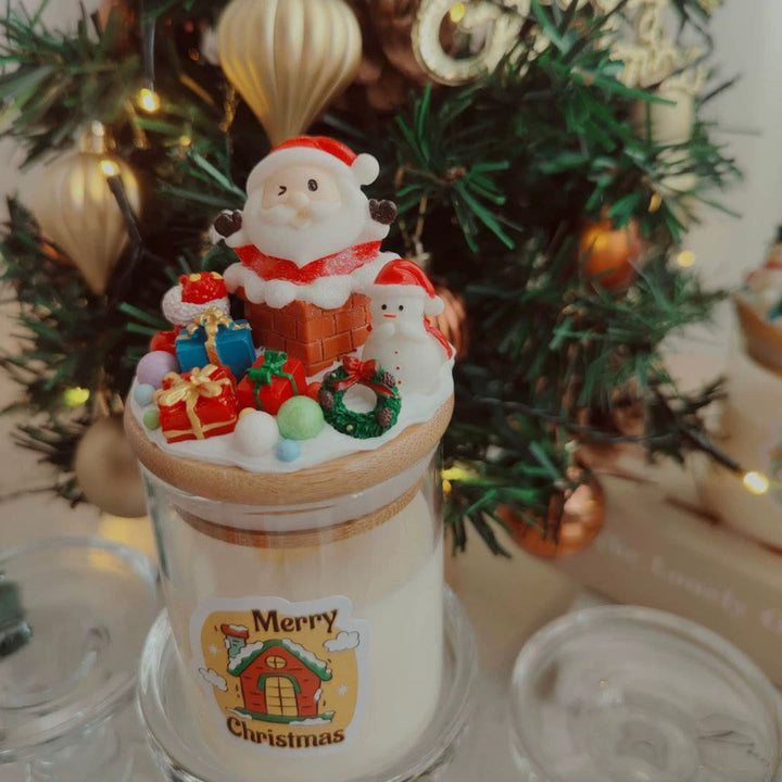 Olivenorma Christmas Santa Decor Candle