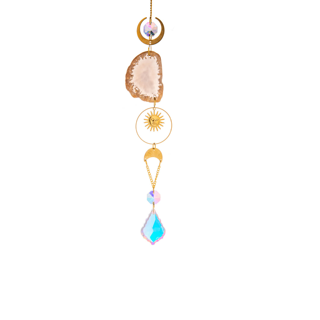 Olivenorma Agate Suncatcher Wind Chime