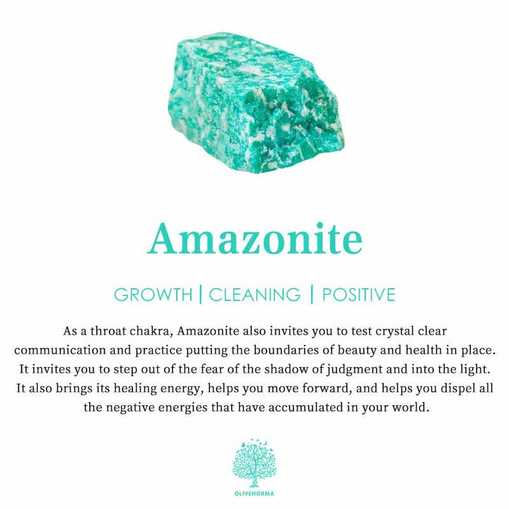 Olivenorma Garnet Leaves Amazonite Base Feng Shui Tree