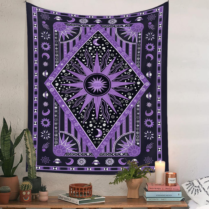 Olivenorma Sun Rays Moon Bohemia Tapestry