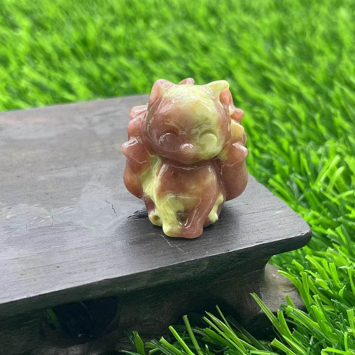 Olivenorma Natural Stone 3cm Nine Tailed Fox Gemstone Decoration - image 52