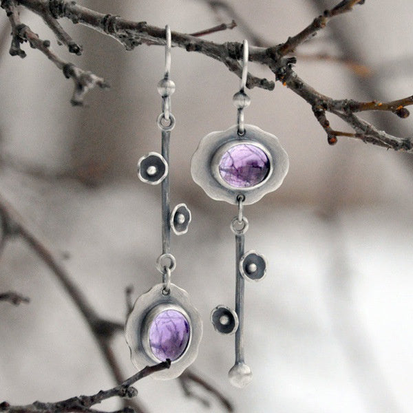 Olivenorma Retro Crystal Purification Earrings