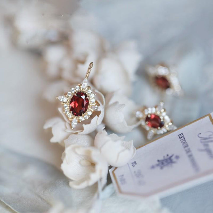 Olivenorma Vintage Ruby "Miss Rose" Atmosphere Ring