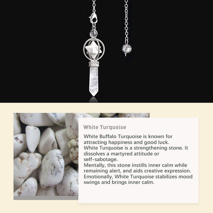 Natural Crystal Stone Pendulum