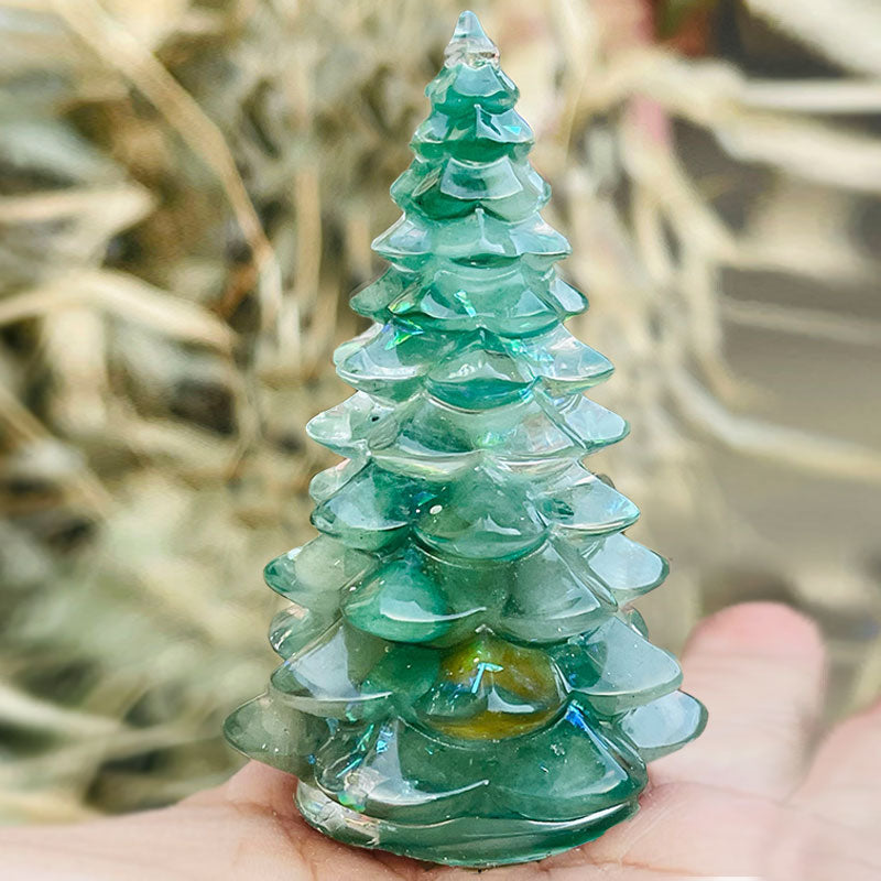 Olivenorma Christmas Tree Natural Crystal Stone Decoration