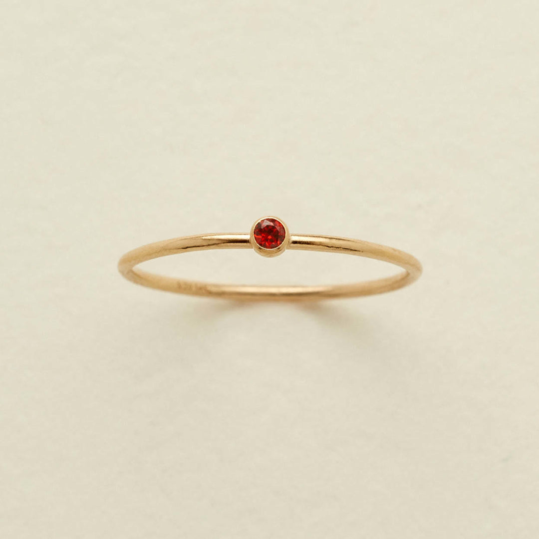 Olivenorma Birthstone 12 Month Birth Slim Ring