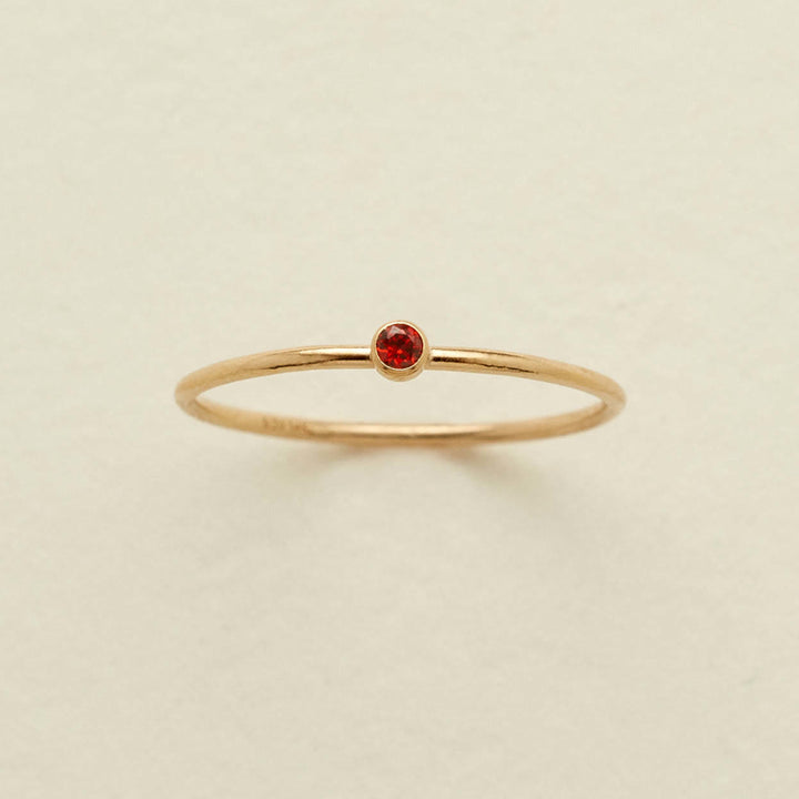 Olivenorma Birthstone 12 Month Birth Slim Ring