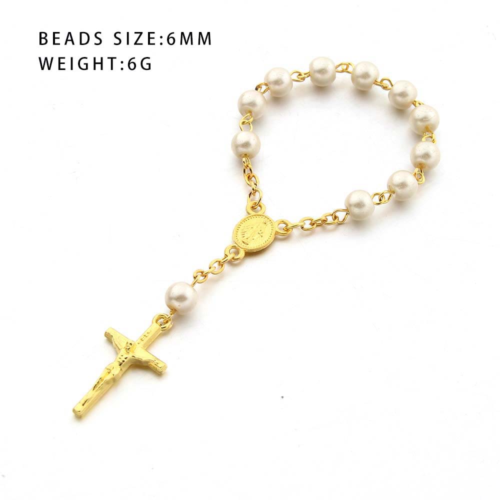 Olivenorma Pearl Heart Cross Bracelet