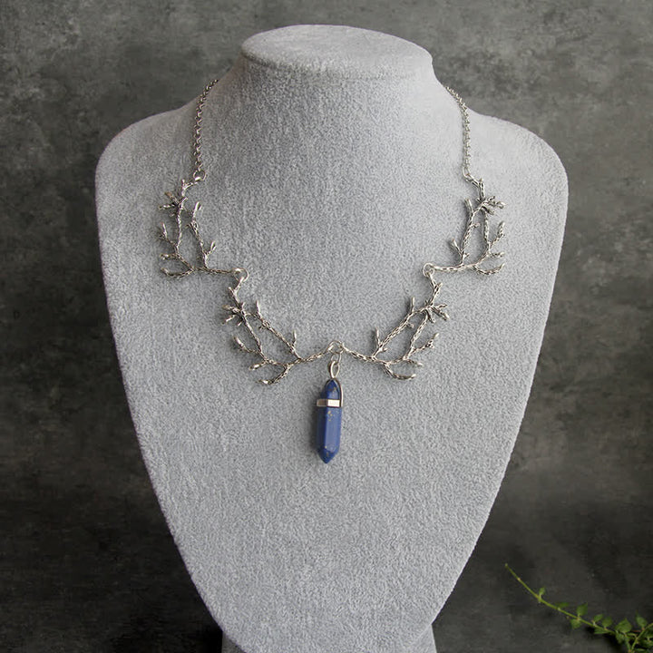 Olivenorma "The Light of Mantra" - Natural Crystal Hexagonal Necklace