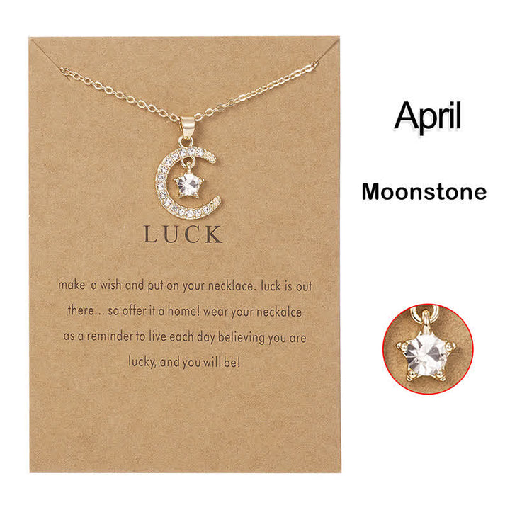 FREE Today: Month Birthstone Star Creative Gift Card Necklace - image 18