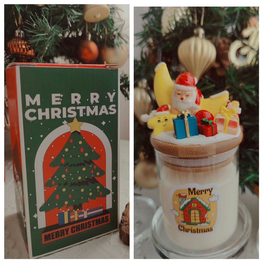 Olivenorma Christmas Santa Decor Candle