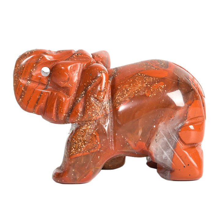 Olivenorma 1.5/2 Inches Carved Elephant Figurine Gemstone Decoration - image 47