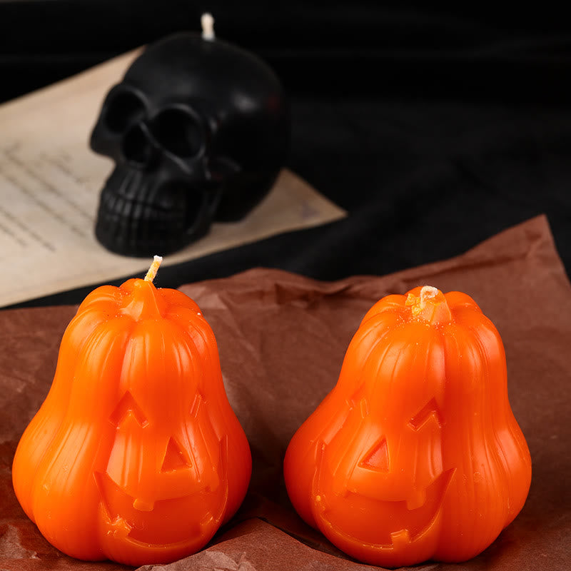 Olivenorma Skull Pumpkin Scented Candle