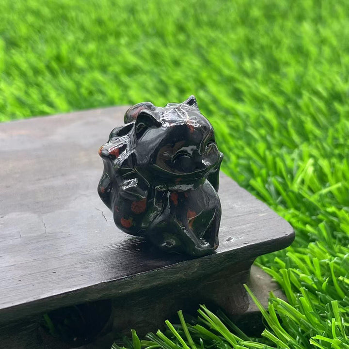 Olivenorma Natural Stone 3cm Nine Tailed Fox Gemstone Decoration - image 6