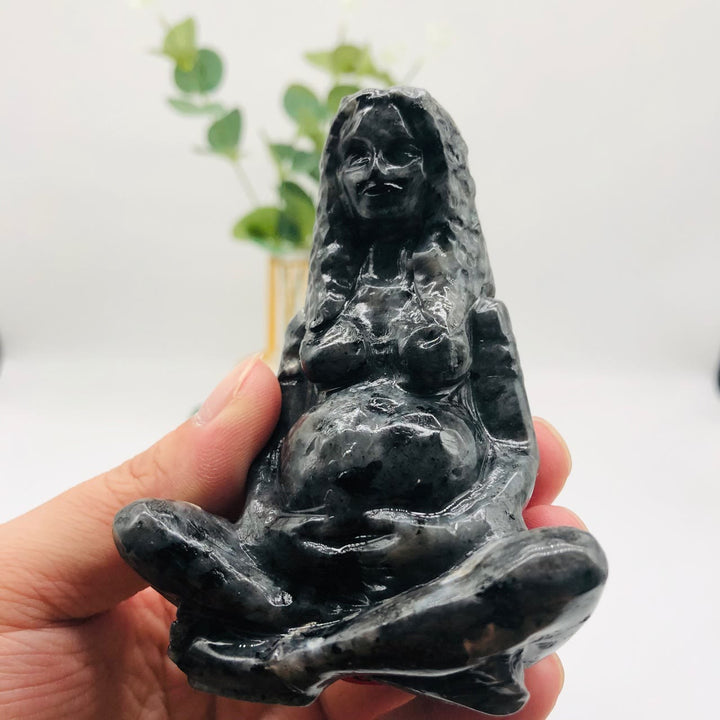 Olivenorma Natural Hand Statue Of Goddess Gaia Carving Decoration