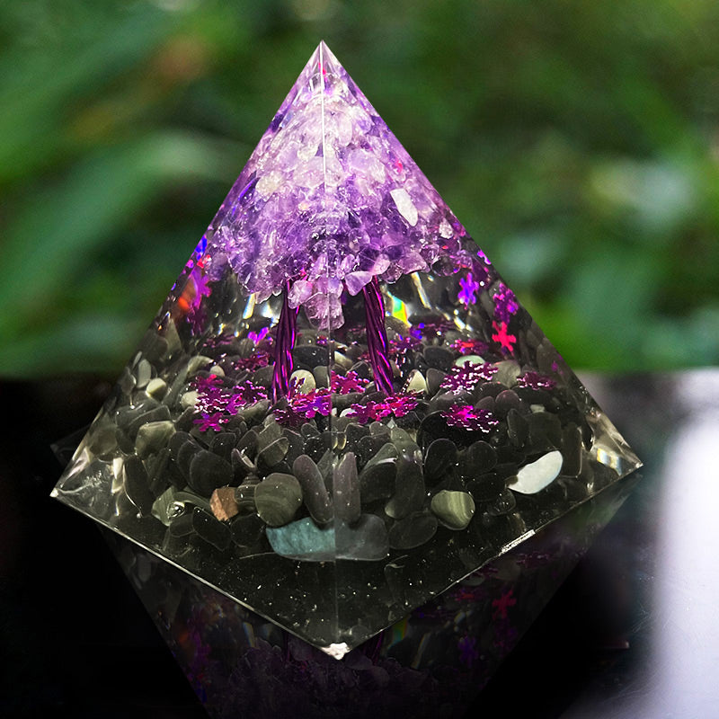 FREE Today: Soul Serenity – Amethyst & Obsidian Tree of Life Pyramid - image 4
