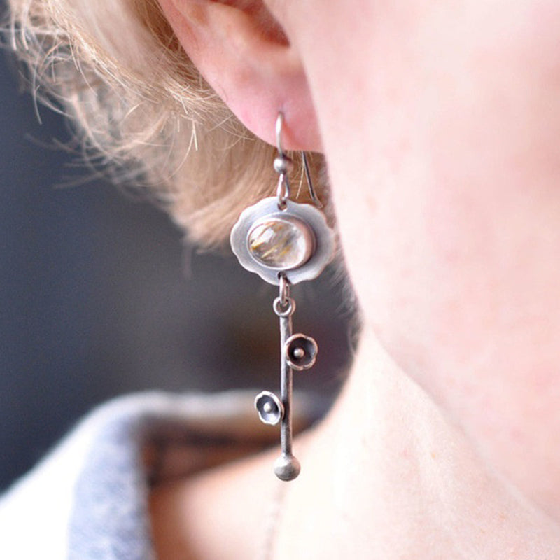 Olivenorma Retro Crystal Purification Earrings