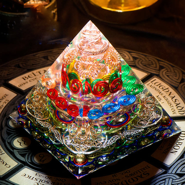 Olivenorma Linglong Tower Orgone Pyramid