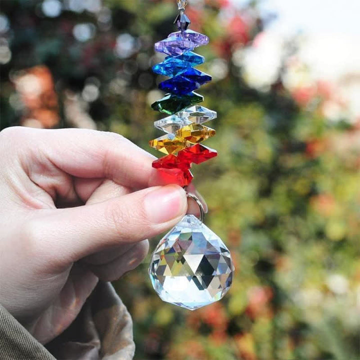 Crystal Sun Catchers Meteor Planet Gemstone Ornament