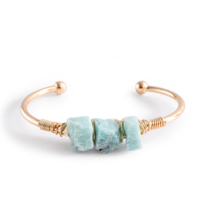 Olivenorma  Vintage Raw Crystal Gemstone Bracelet