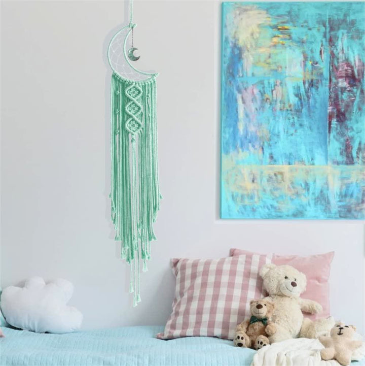 Olivenorma Star Moon Macrame Tassel Dream Catcher