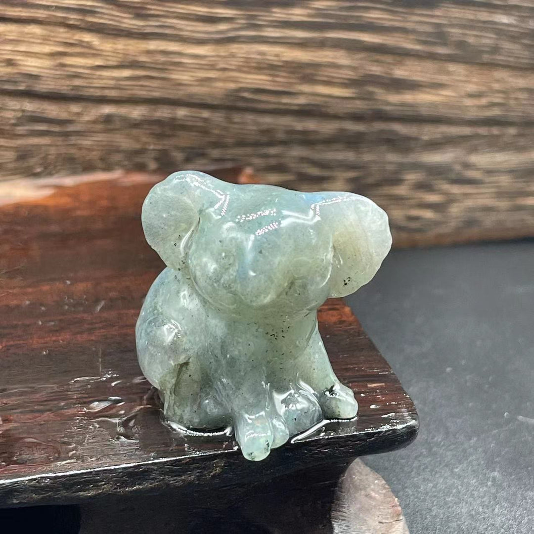 Olivenorma 1.2 Inches Carved Cute Koala Figurine Gemstone Decoration