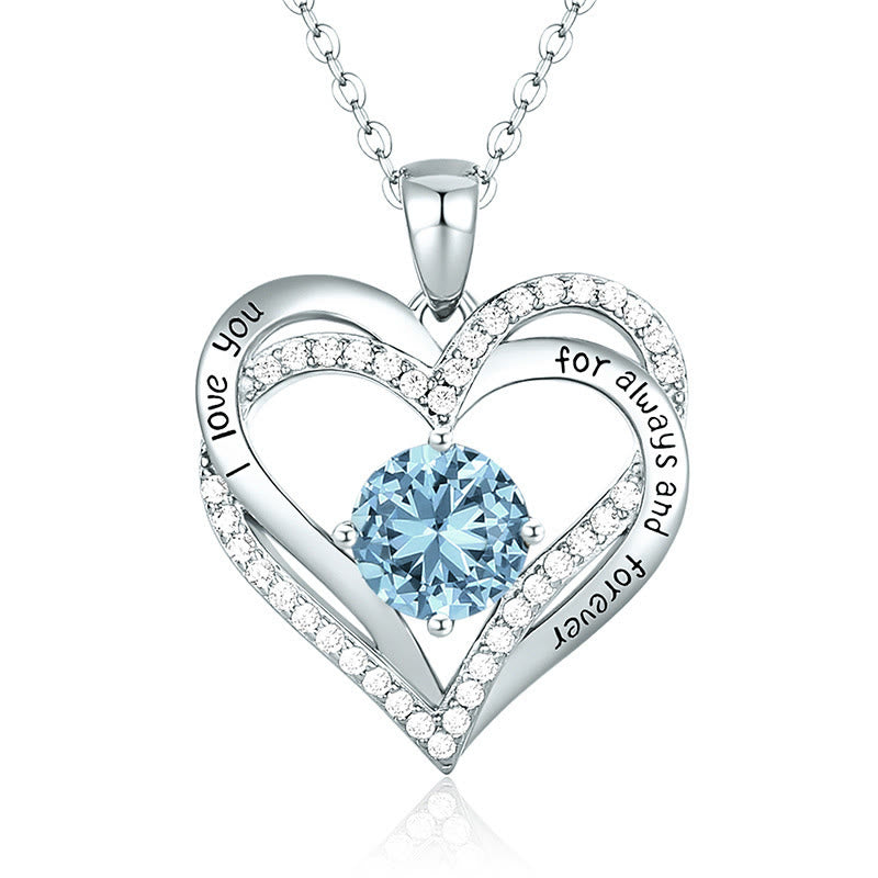 Olivenorma "I Love You Always and Forever" – Forever Love Birthstone Heart Necklace - image 10