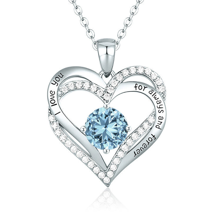 Olivenorma "I Love You Always and Forever" – Forever Love Birthstone Heart Necklace - image 10